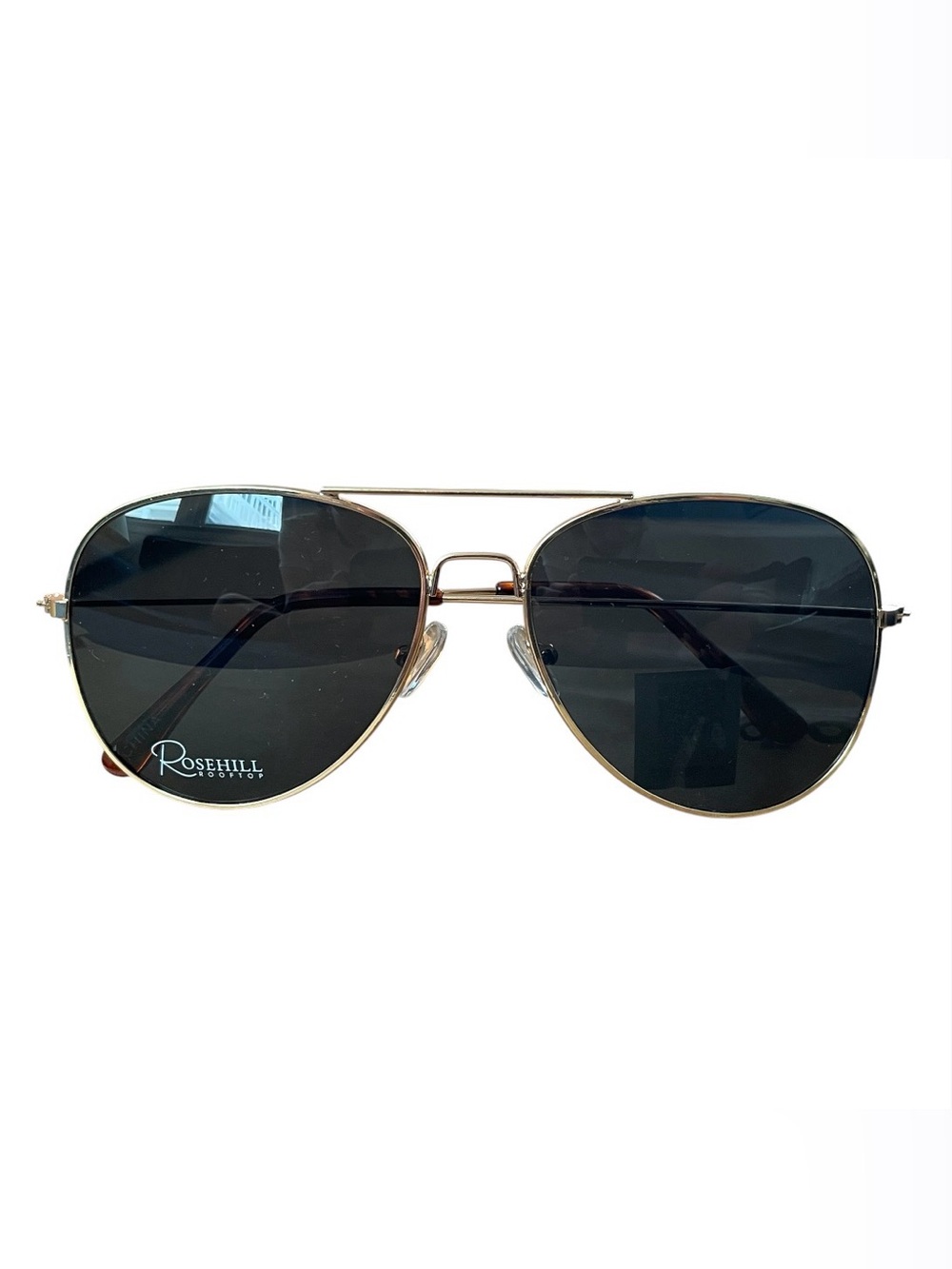 Rosehill Rooftop Aviator Police Goldrim Sunglasses Tortoise Shell UV Protection